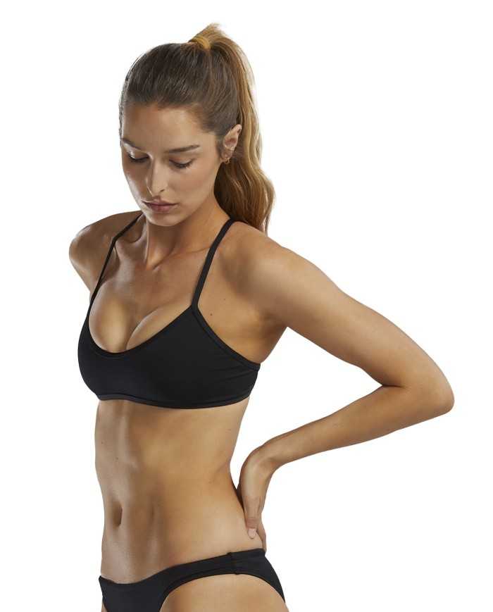 TYR Kadın Bikini Üstü Solid Trinity Top Black