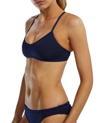 TYR Kadın Bikini Üstü Solid Trinity Top Navy