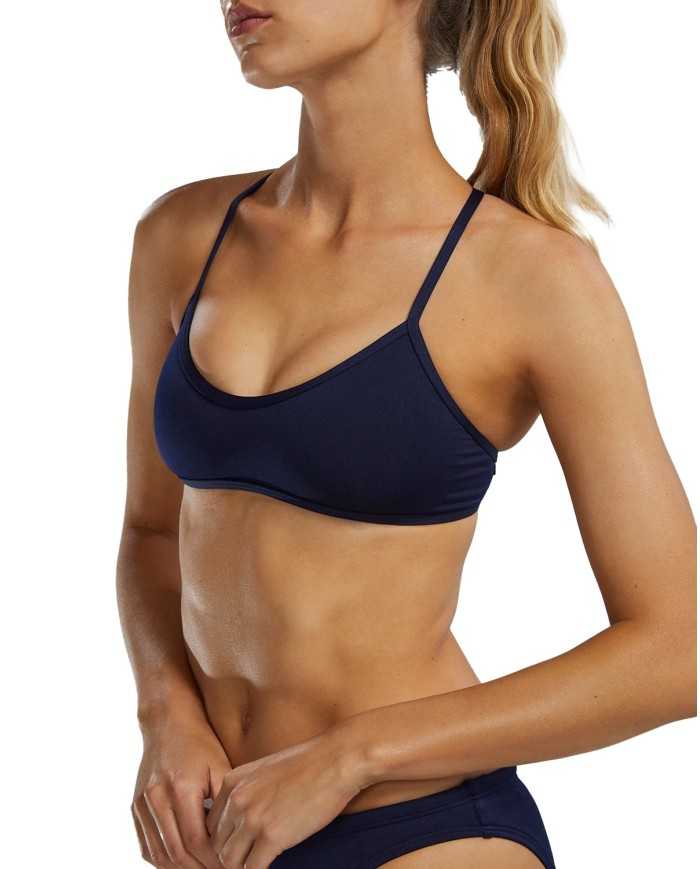 TYR Kadın Bikini Üstü Solid Trinity Top Navy