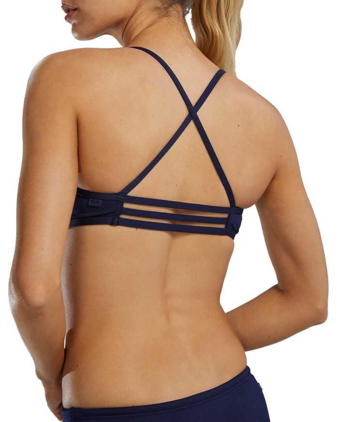 TYR Kadın Bikini Üstü Solid Trinity Top Navy