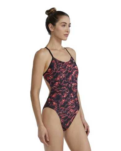 TYR Kadın Antrenman Mayosu Cutoutfit Energia Kırmızı