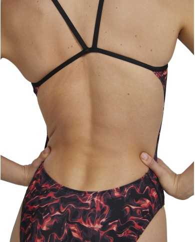 TYR Kadın Antrenman Mayosu Cutoutfit Energia Kırmızı