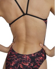 TYR Kadın Antrenman Mayosu Cutoutfit Energia Kırmızı