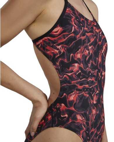 TYR Kadın Antrenman Mayosu Cutoutfit Energia Kırmızı