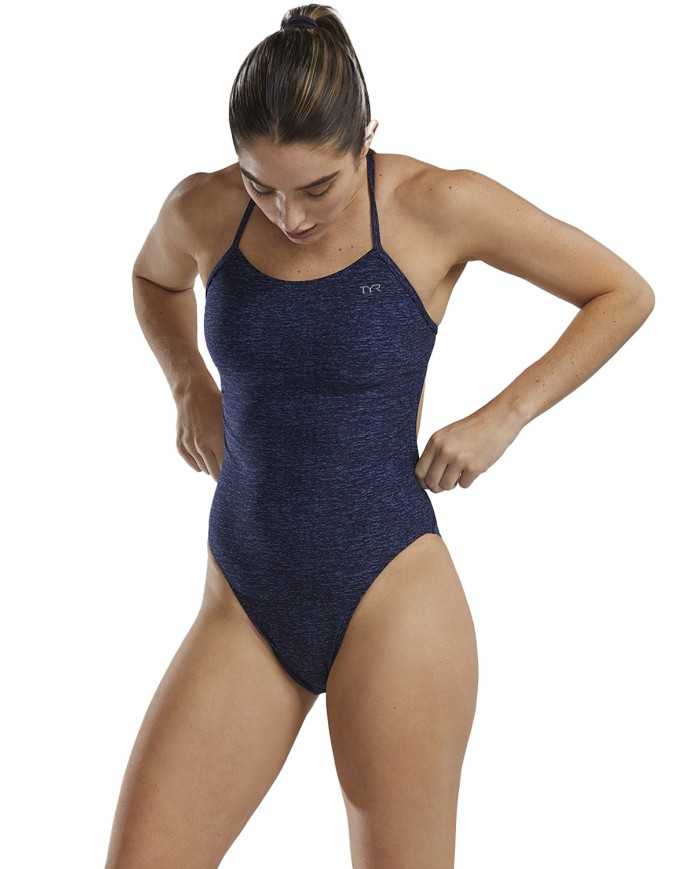 TYR Kadın Antrenman Mayosu Cutoutfit Lacivert