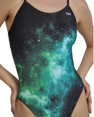 TYR Kadın Antrenman Mayosu Cutoutfit Starbne Yeşil