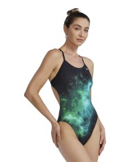 TYR Kadın Antrenman Mayosu Cutoutfit Starbne Yeşil