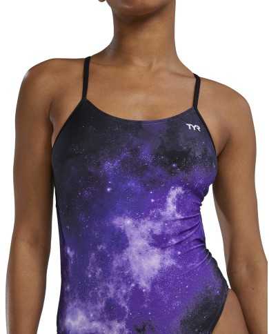 TYR Kadın Antrenman Mayosu Cutoutfit Starbne Mor