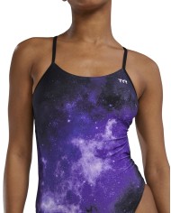 TYR Kadın Antrenman Mayosu Cutoutfit Starbne Mor