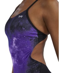 TYR Kadın Antrenman Mayosu Cutoutfit Starbne Mor