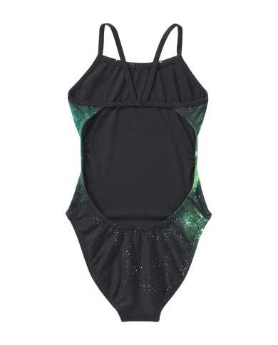 TYR Kız Çocuk Antrenman Mayosu Cutout Starborne Yesil