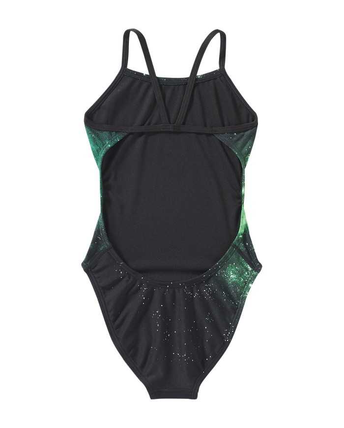 TYR Kız Çocuk Antrenman Mayosu Cutout Starborne Yesil