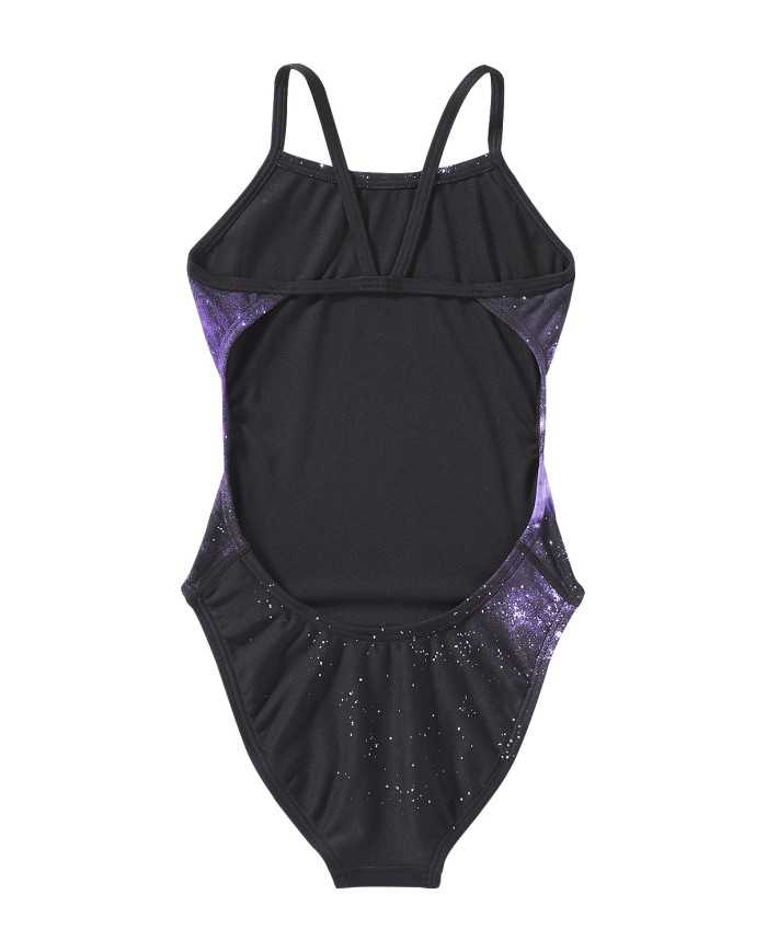 TYR Kız Çocuk Antrenman Mayosu Cutout Starborne Mor