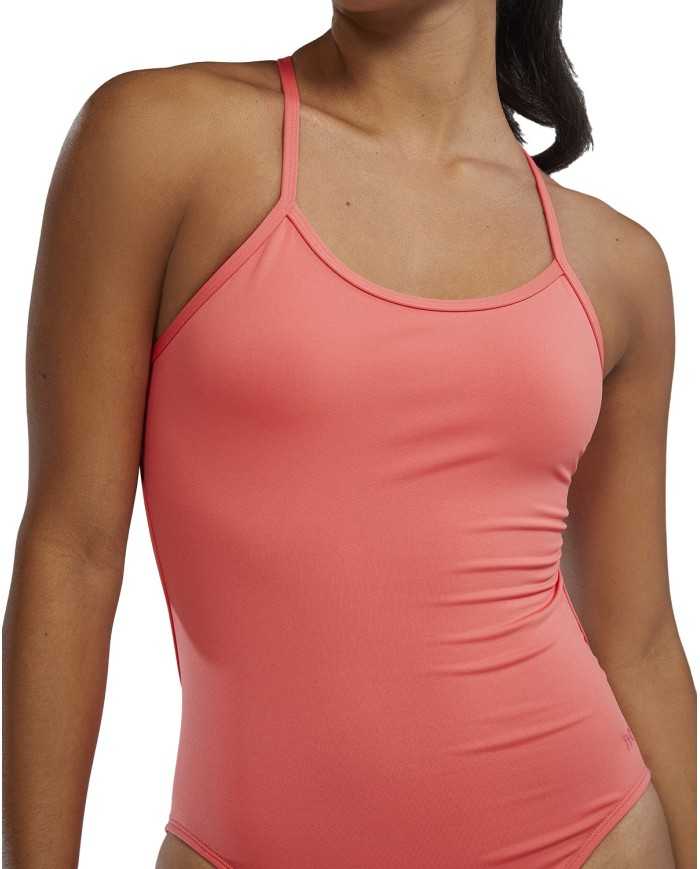 TYR Kadın Antrenman Mayosu Solid Crosscut Tieback