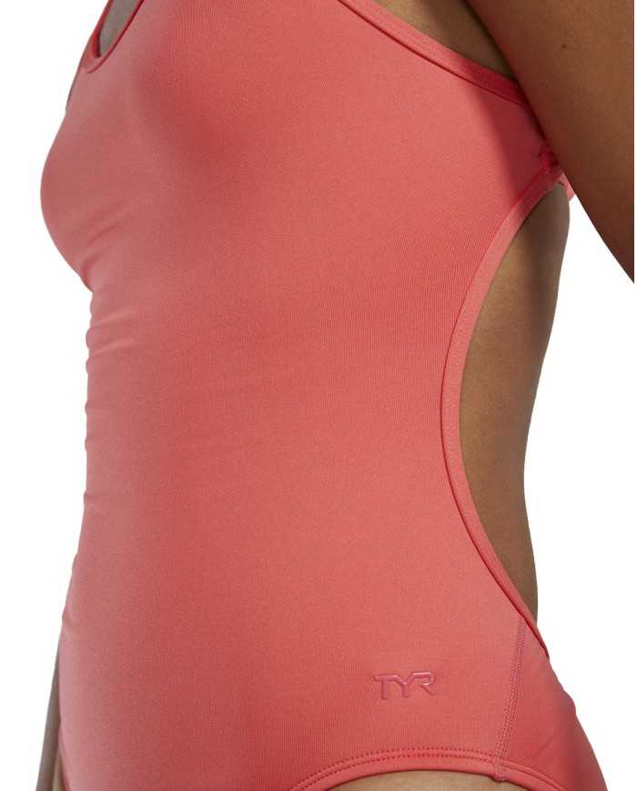 TYR Kadın Antrenman Mayosu Solid Crosscut Tieback