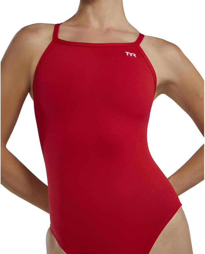 TYR Kadın Antrenman Mayosu Diamondfit Kırmızı
