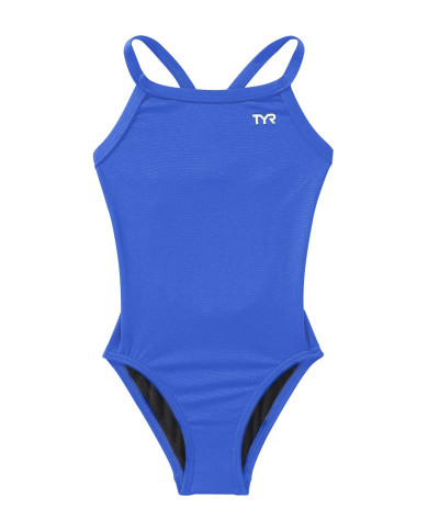 TYR Kız Çocuk Antrenman Mayosu Diamondfit Mavi