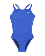 TYR Kız Çocuk Antrenman Mayosu Diamondfit Mavi