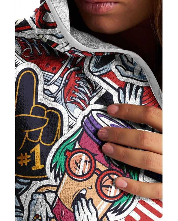 Unisex Havlu Panço - Hızlı Kuruyan Kapüşonlu Bornoz | Sporsuit