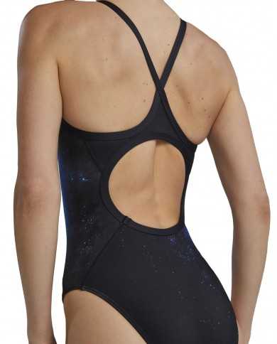 TYR Kadın Antrenman Mayosu Diamondfit Mavi/Siyah