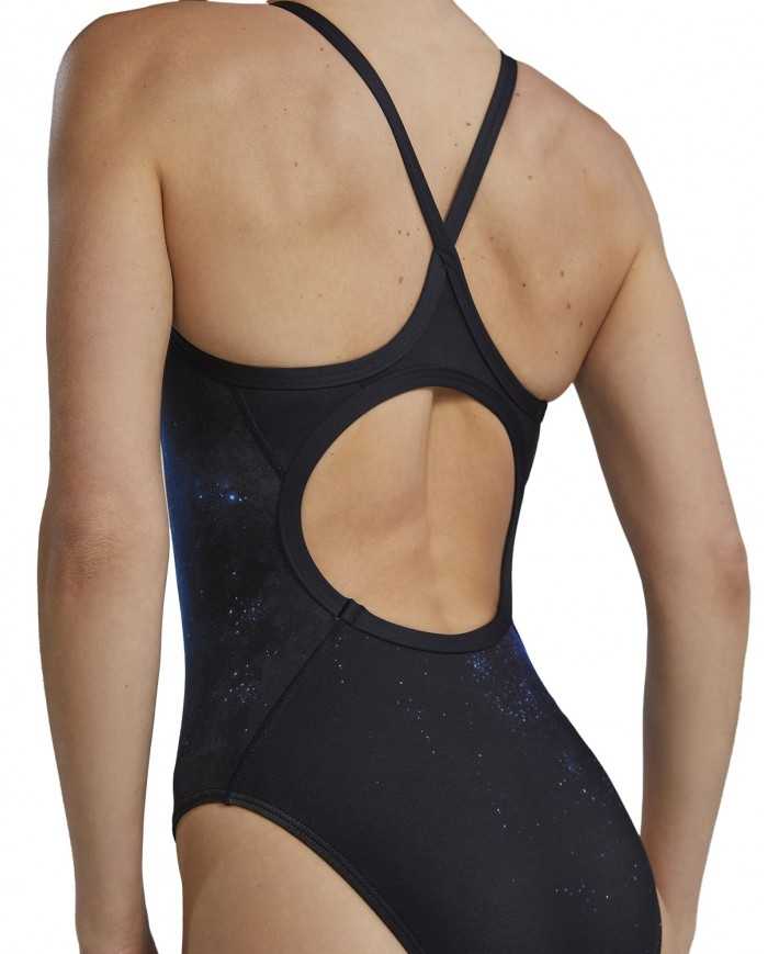 TYR Kadın Antrenman Mayosu Diamondfit Mavi/Siyah