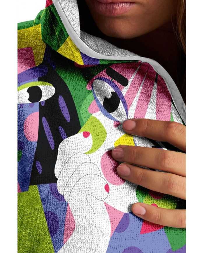 Unisex Havlu Panço - Hızlı Kuruyan Kapüşonlu Bornoz | Sporsuit