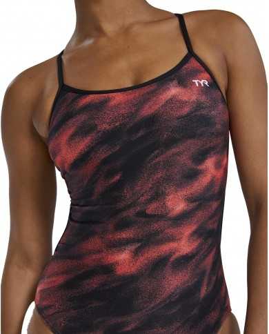 TYR Kadın Antrenman Mayosu Trinityfit Kırmızı/Mor