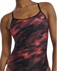 TYR Kadın Antrenman Mayosu Trinityfit Kırmızı/Mor