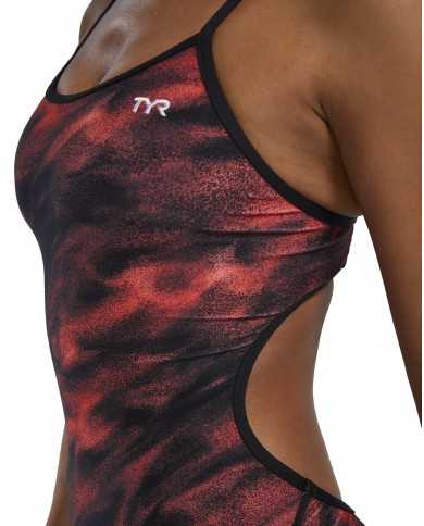 TYR Kadın Antrenman Mayosu Trinityfit Kırmızı/Mor