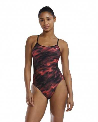 TYR Kadın Antrenman Mayosu Trinityfit Kırmızı/Mor