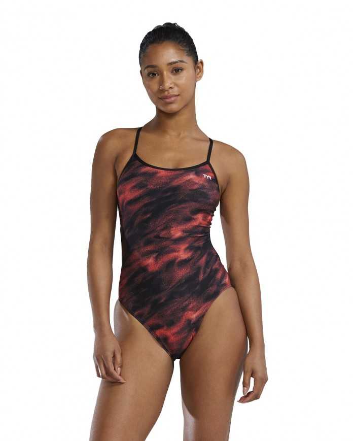 TYR Kadın Antrenman Mayosu Trinityfit Kırmızı/Mor