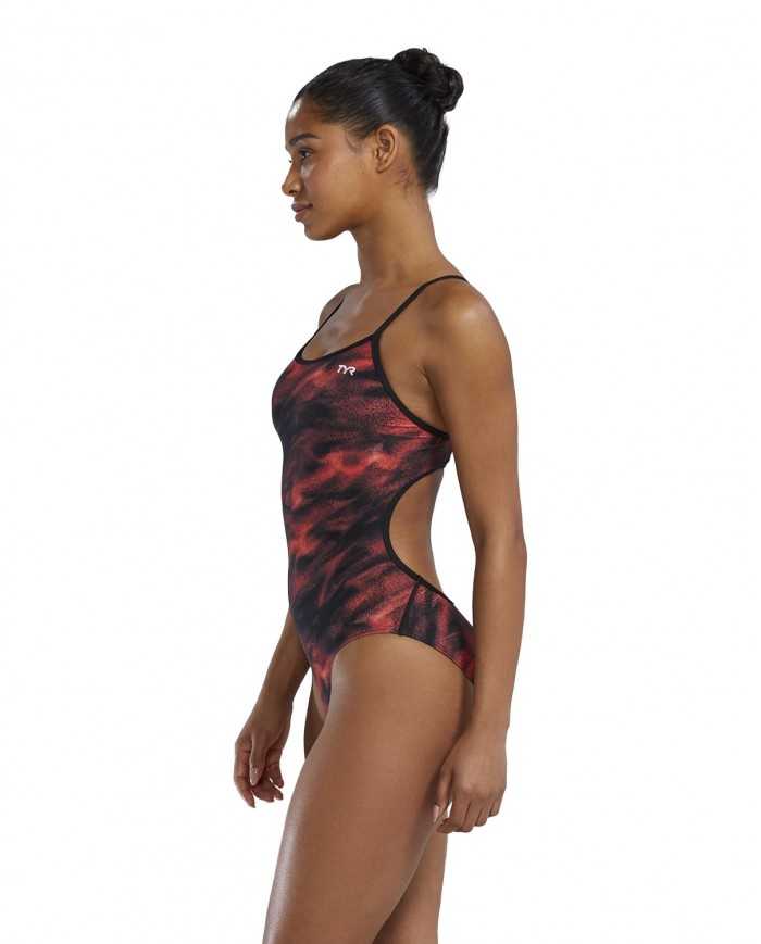 TYR Kadın Antrenman Mayosu Trinityfit Kırmızı/Mor