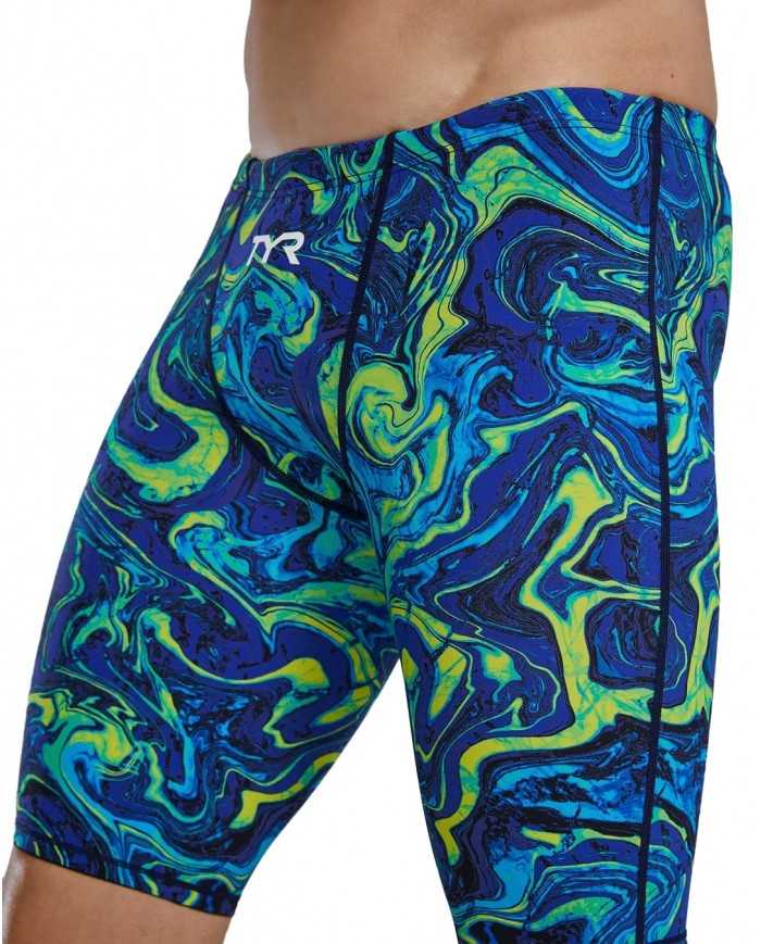 TYR Erkek Yarış Mayosu Thresher Jam Sarı/Mavi