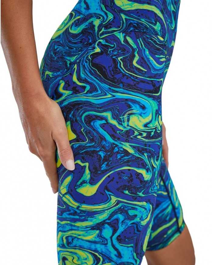 TYR Kadın Yarış Mayosu Thresher Open Back Mavi