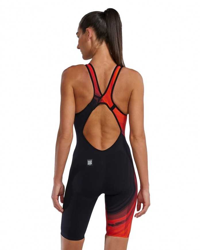 TYR Kadın Yarış Mayosu Venzo Siyah/Kırmızı