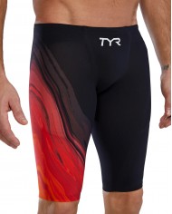 TYR Erkek Yarış Mayosu Venzo Kırmızı/Siyah