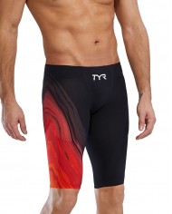 TYR Erkek Yarış Mayosu Venzo Kırmızı/Siyah