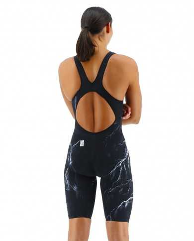 TYR Kadın Yarış Mayosu Venzo Beyaz/Lacivert