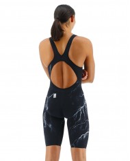 TYR Kadın Yarış Mayosu Venzo Beyaz/Lacivert