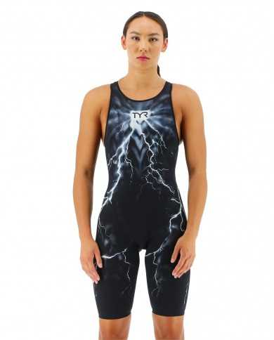 TYR Kadın Yarış Mayosu Venzo Beyaz/Lacivert