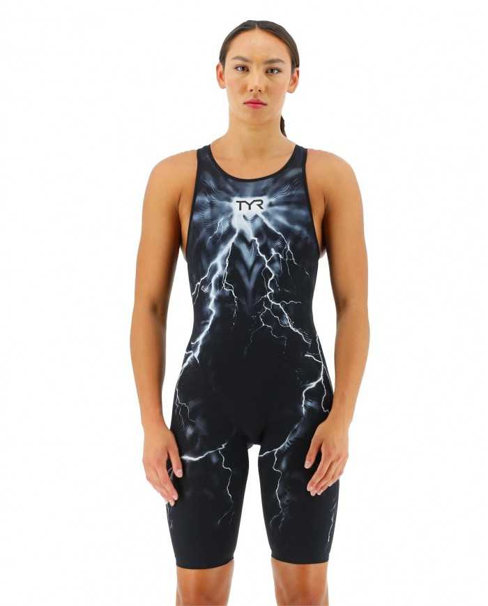 TYR Kadın Yarış Mayosu Venzo Beyaz/Lacivert