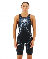 TYR Kadın Yarış Mayosu Venzo Beyaz/Lacivert