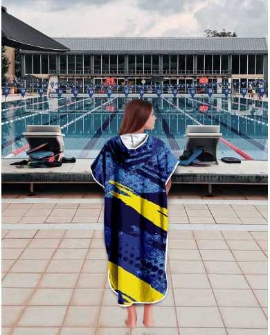 Unisex Havlu Panço - Hızlı Kuruyan Kapüşonlu Bornoz | Sporsuit