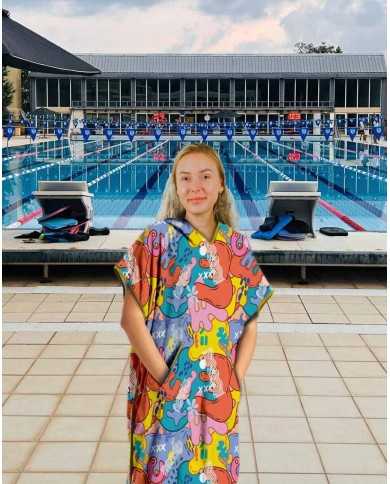 Unisex Havlu Panço - Hızlı Kuruyan Kapüşonlu Bornoz | Sporsuit