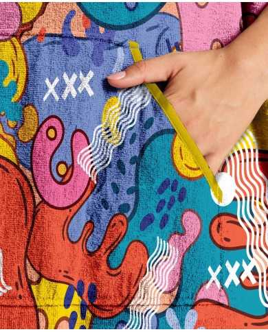 Unisex Havlu Panço - Hızlı Kuruyan Kapüşonlu Bornoz | Sporsuit