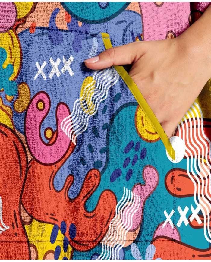 Unisex Havlu Panço - Hızlı Kuruyan Kapüşonlu Bornoz | Sporsuit