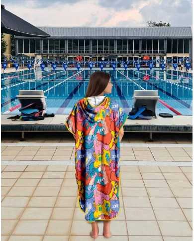 Unisex Havlu Panço - Hızlı Kuruyan Kapüşonlu Bornoz | Sporsuit