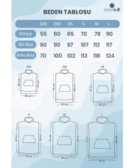 Unisex Havlu Panço - Hızlı Kuruyan Kapüşonlu Bornoz | Sporsuit