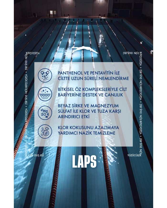LAPS Yüzücüler İçin Duş Jeli