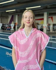 Dexel Unisex Havlu Panço Yüzücü Yarış Antrenman Havuz ve Deniz İçin Kapüşonlu Bornoz